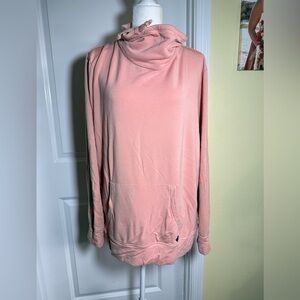 SPERRY Pink/Coral Cowl Neck Sweatshirt, size XL, great condition!